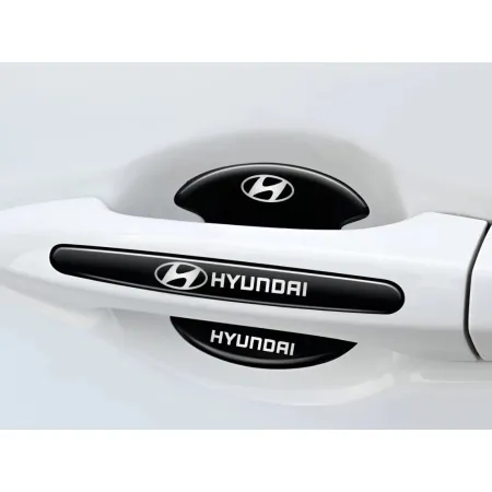 Naklejki ochronne pod klamki samochodu HYUNDAI MOCNA FOLIA do auta 8 szt